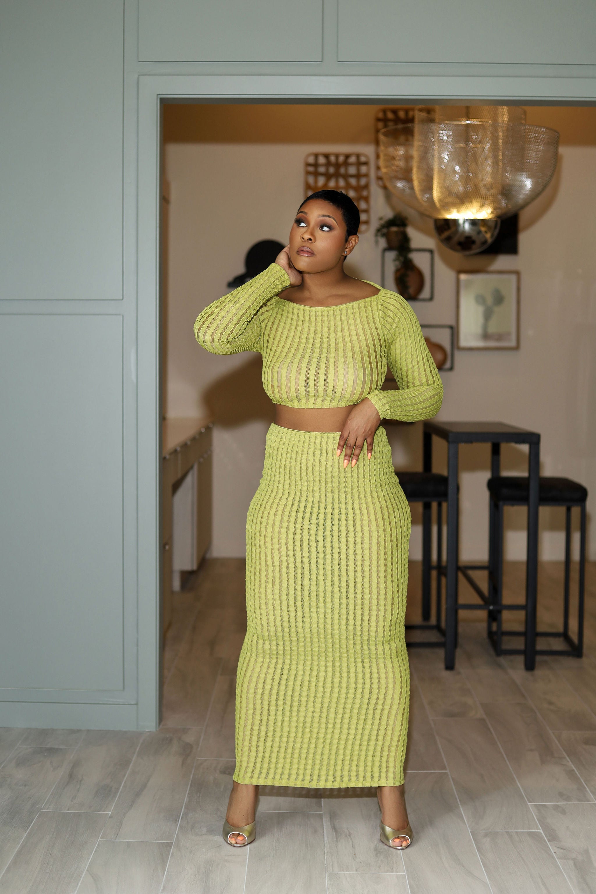 Nikki- Two Piece Skirt Set